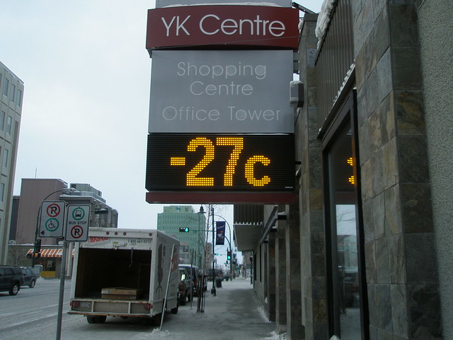 A chilly temperature when I took this photo at the YK Centre