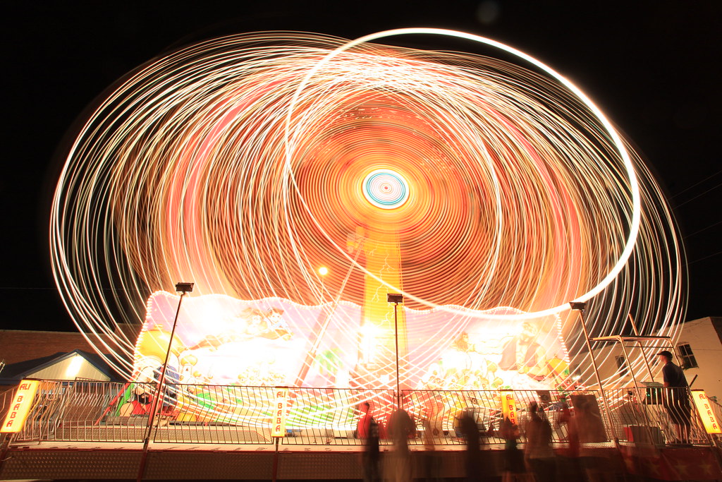 Ali Baba | Long exposure of the Ali Baba ride at the street … | Flickr