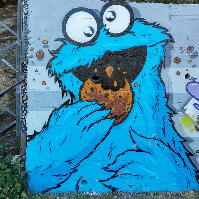 Cookie Monster (Krümelmonster) / Artist: DISOH #streetart | Flickr