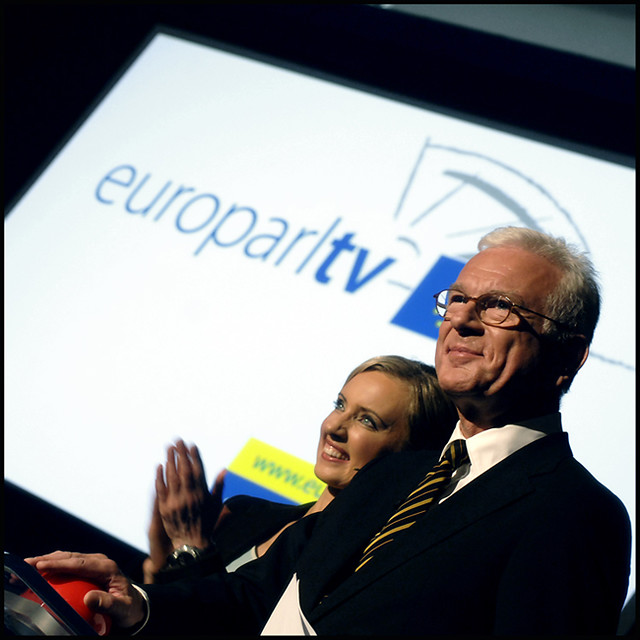 Hans-Gert Pöttering at the opening ceremony of europarltv