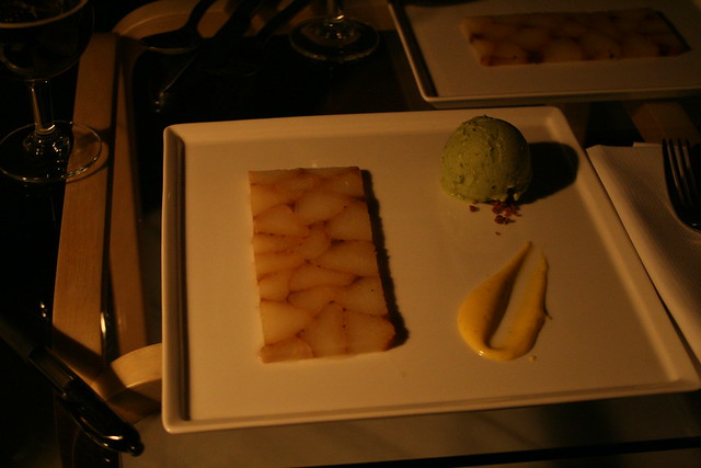 Pear and Basil Ice Cream Dessert @ MIkla