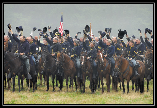 Troops Cheering Cav Troops Cheering Gettysburg | carl staub | Flickr