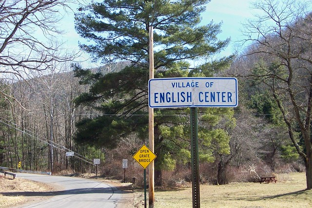 Village of English Center sign