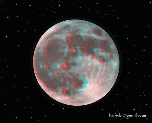 Full Moon - 3d anaglyph by bufivla