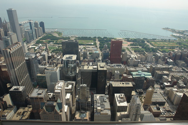 Views From The Top Of Sears Tower, Chicago, Illinois, USA