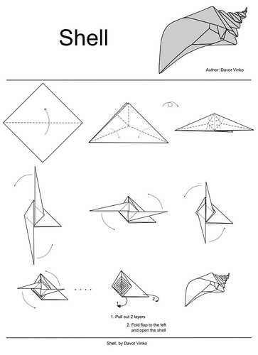 Shell diagrams | A nice and simple folding sequence :) | Davor Vinko ...