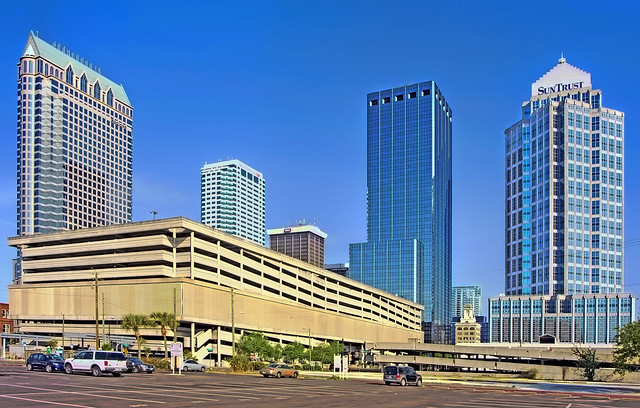 View of downtown Tampa, Florida, USA