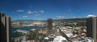 Panorama: View of Iwilei from The Plaza Club | by hawaii