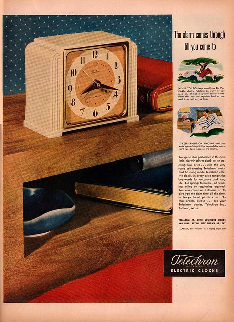 Telechron Electric Clocks Ad