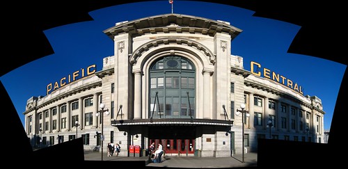 Vancouver's Pacific Central Station Panorama by WireLizard