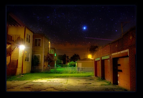 Backyard - Night w/multiple light sources by BossBob50
