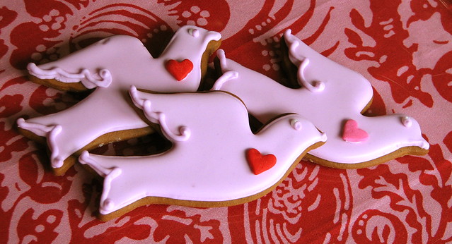 Love Bird Valentine Cookies