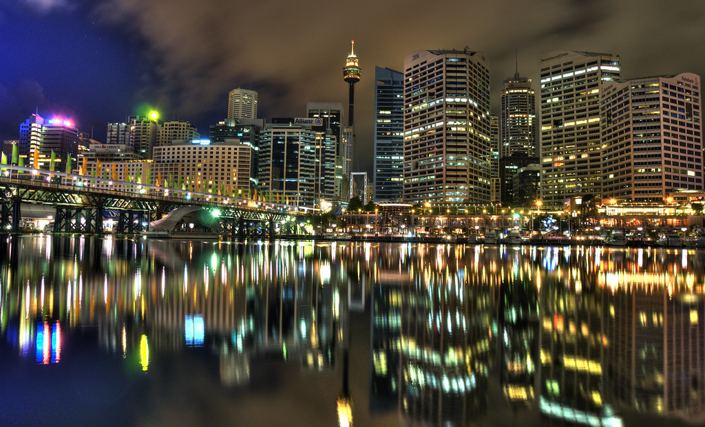 Sydney Skyline Before Dawn HDR