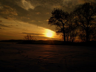 winter/ sunset