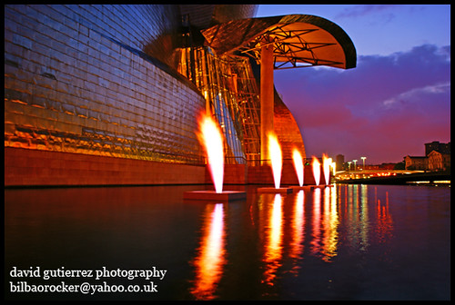 The Bilbao Guggenheim on Fire