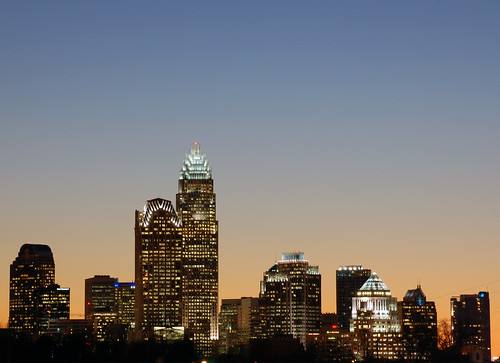 city urban building tower skyline night skyscraper evening nc downtown day charlotte dusk central northcarolina center queen clear uptown highrise cbd qc clt 61909ngc