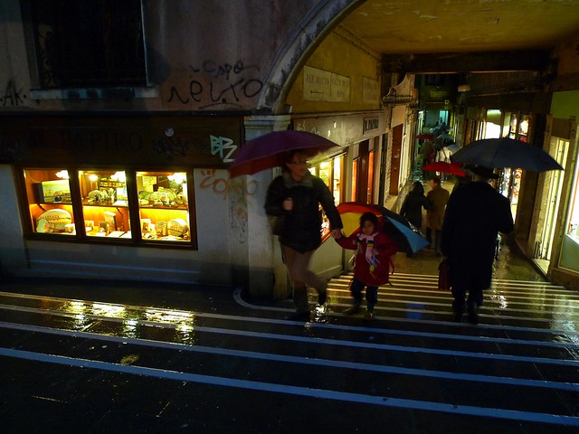 A rainy evening in Venice