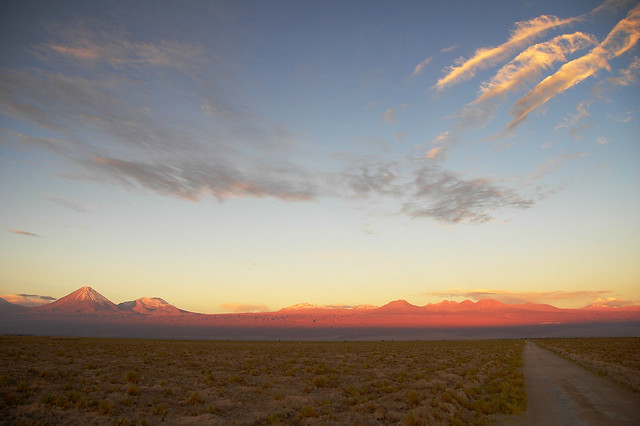 Sunset in the Salar de Atacama