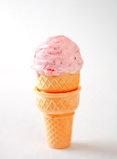Strawberry Vanilla Ice Cream | by tartelette