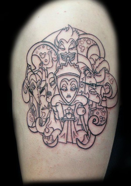 Disney Villains Sleeve  Disney tattoos Disney sleeve tattoos Sleeve  tattoos