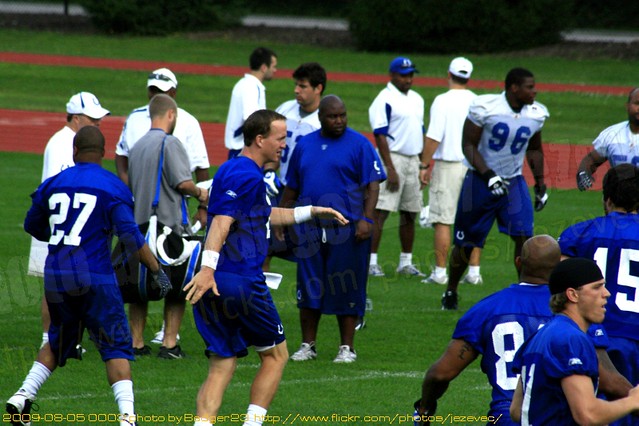 Quarterback Peyton Manning  2009-08-05 0003 football - Indianapolis Colts training camp - morning
