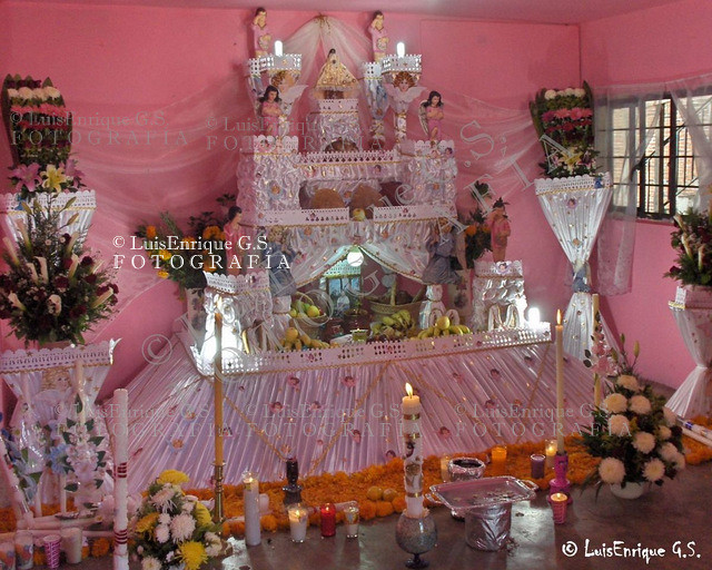 Altar u Ofrenda de Día de Muertos - Huaquechula, Puebla - México