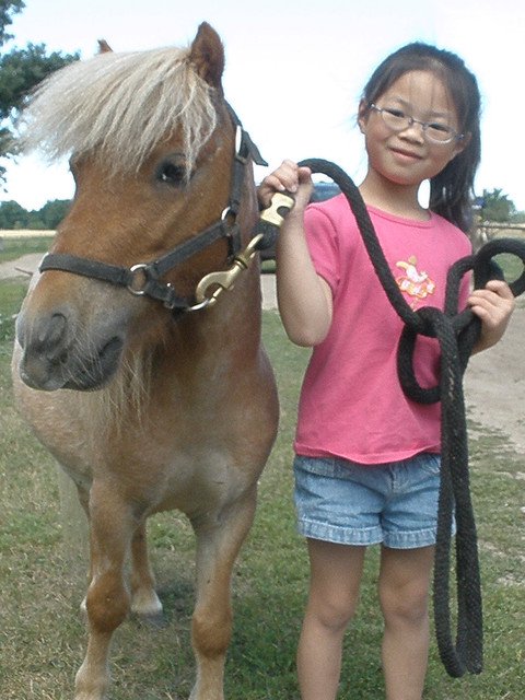 Olivia and Hoss the Miniature Horse