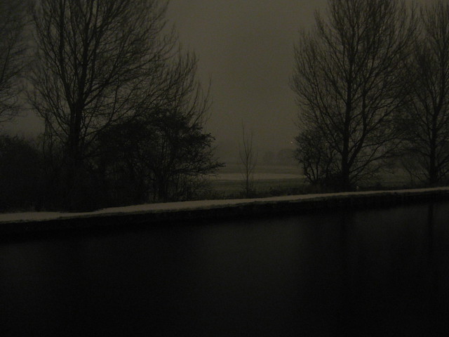 15 At night, snowing