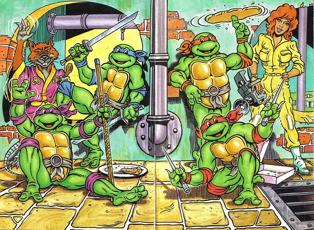 Hero Turtles: 1991 UK Annual (Inside Cover)