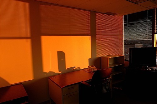 window sunrise work lumix office shadows panasonic blinds goldenhour project365 lx3