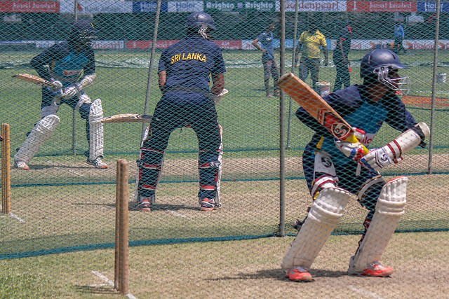 Sri Lanka Cricket Practice Session - Kaushal, Dimuth & Angelo batting in the nets