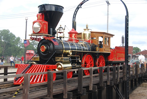 road festival mi turn train table pacific antique michigan smoke central engine rail railway stack turntable steam mich locomotive leviathan owosso leviathian