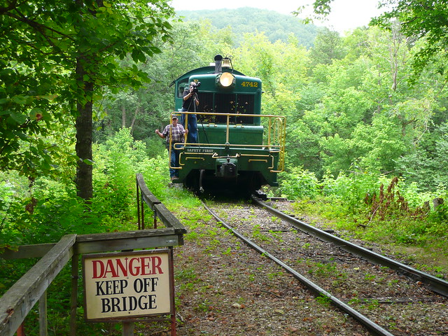 Eureka Springs, AR Eureka Springs and North Arkansas Railway ~ danger keep off bridge