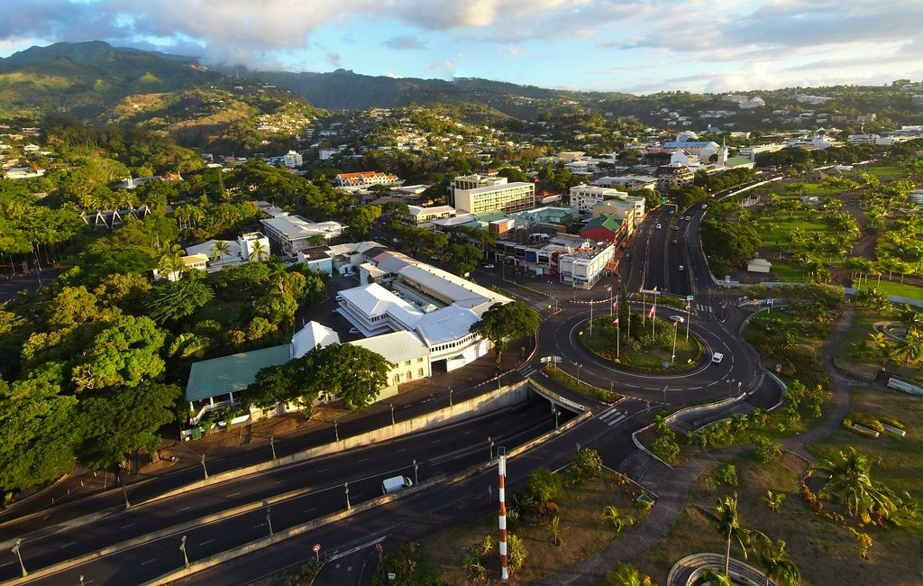 "Downtown Papeete" Tahiti by Pierre Lesage