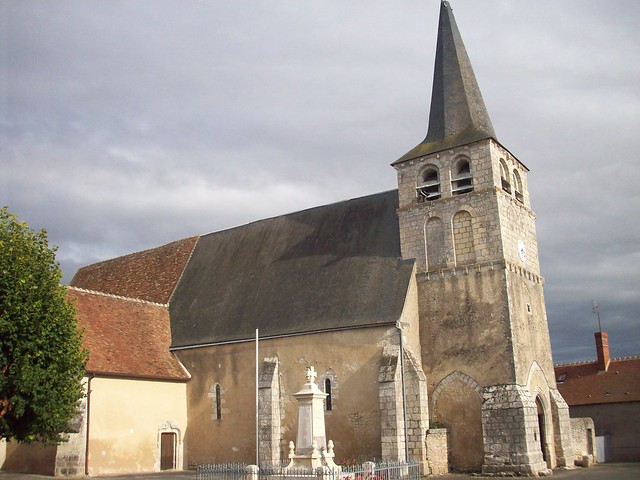 Eglise de Pouligny-Saint-Pierre, Indre.