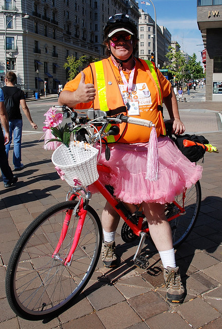 DC Biker with Pink Tutu