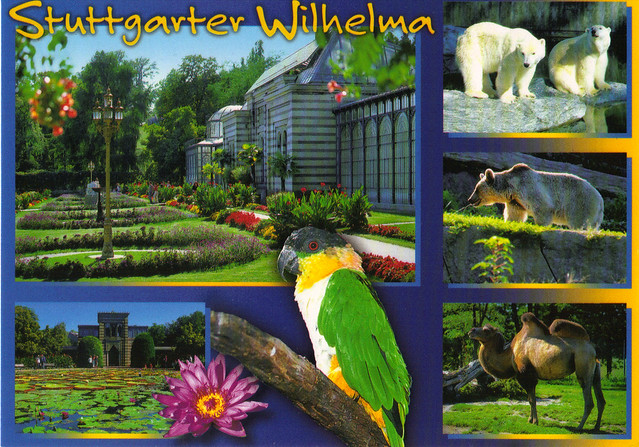 Stuttgart Wihelma Germany Zoo & Botanical Gardens Postcard