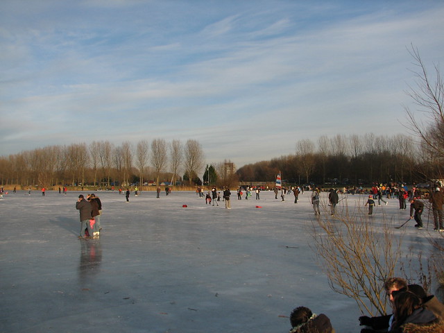 ijs op het Weerwater, 11 jan. 2009