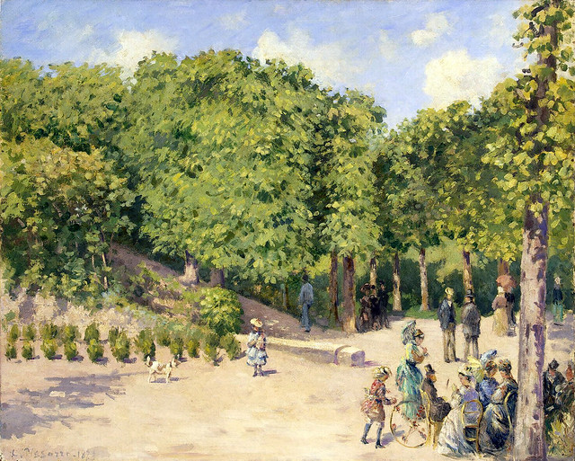 Camille Pissarro - Town park in Pontoise 1873