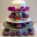 Wedding Cake and Cupcakes