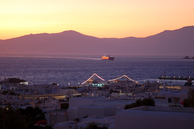 Sunset over Hora, Mykonos