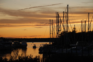 Sunset At Harbor Bistro