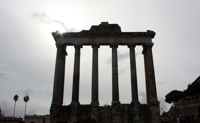 entrance to the temple of Saturn