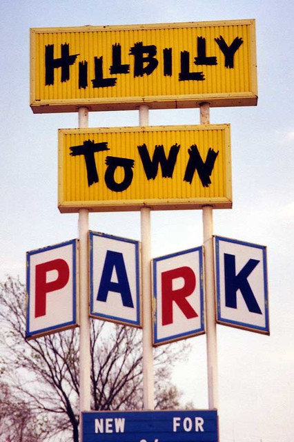 Hillbilly Town/Goofy Golf Sign
