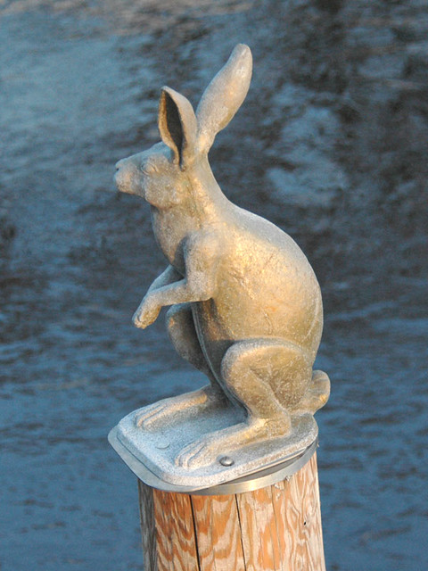 Sankt-Peterburg, monument of hare