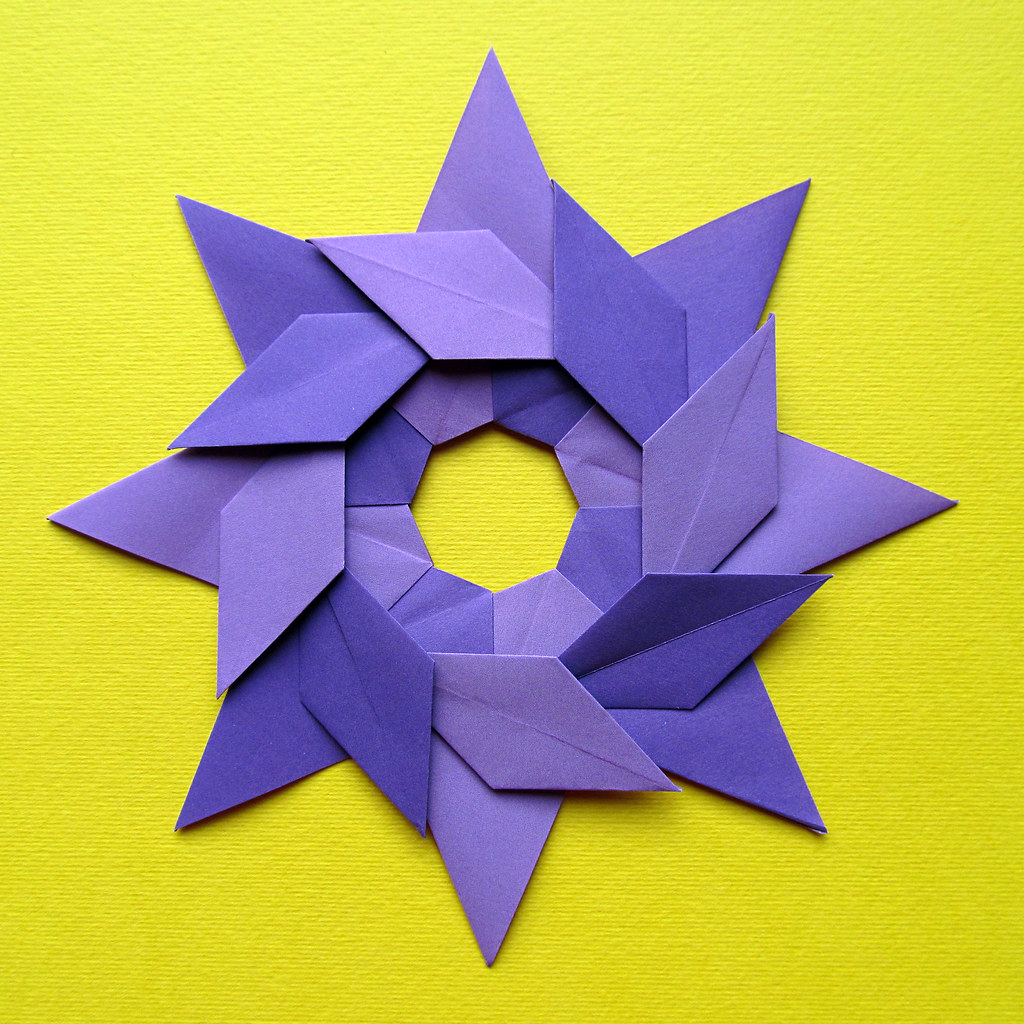 Stella Di Natale Origami.Stella Ghirlanda Star Garland Modular Origami No Cuts Flickr