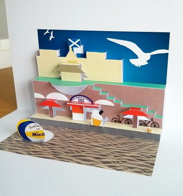 The World Famous Pump Room - Kirigami Pop Up Card