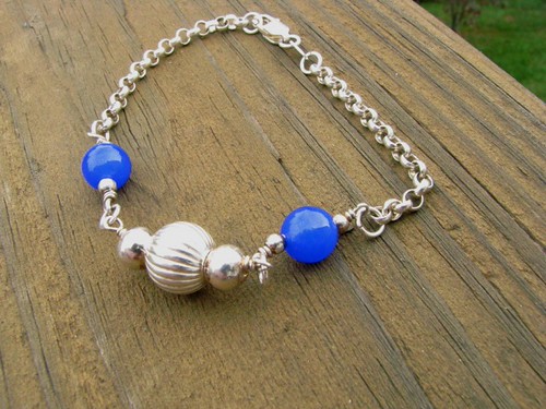 Mediterranean Sea Blue Bracelet | by Suwani