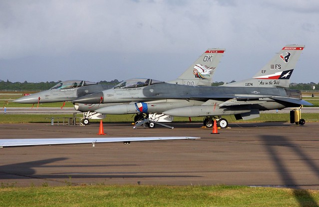 General Dynamics F-16 Fighting Falcon Vipers - 84-1274 & 89-2010 Ready for Change of ASA Role Ceremony, 147th FW to 138th FW