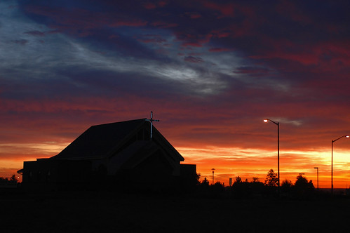 church sunrise